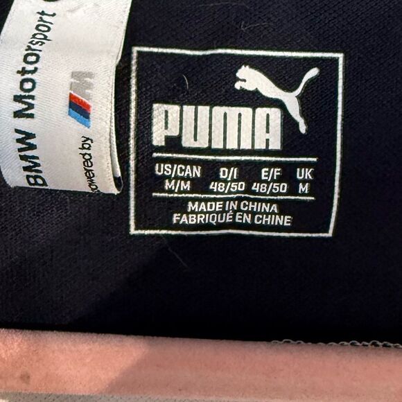 Puma BMW Motorsport Graphic Collared Shirt Men's Sz M rare - Picture 5 of 5